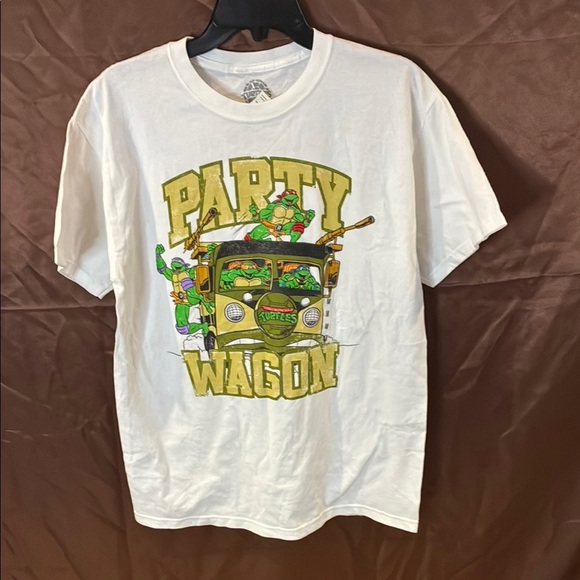 NWT Teenage Mutant Ninja Turtles white cotton Tshirt graphic tee kids size M - Picture 2 of 10